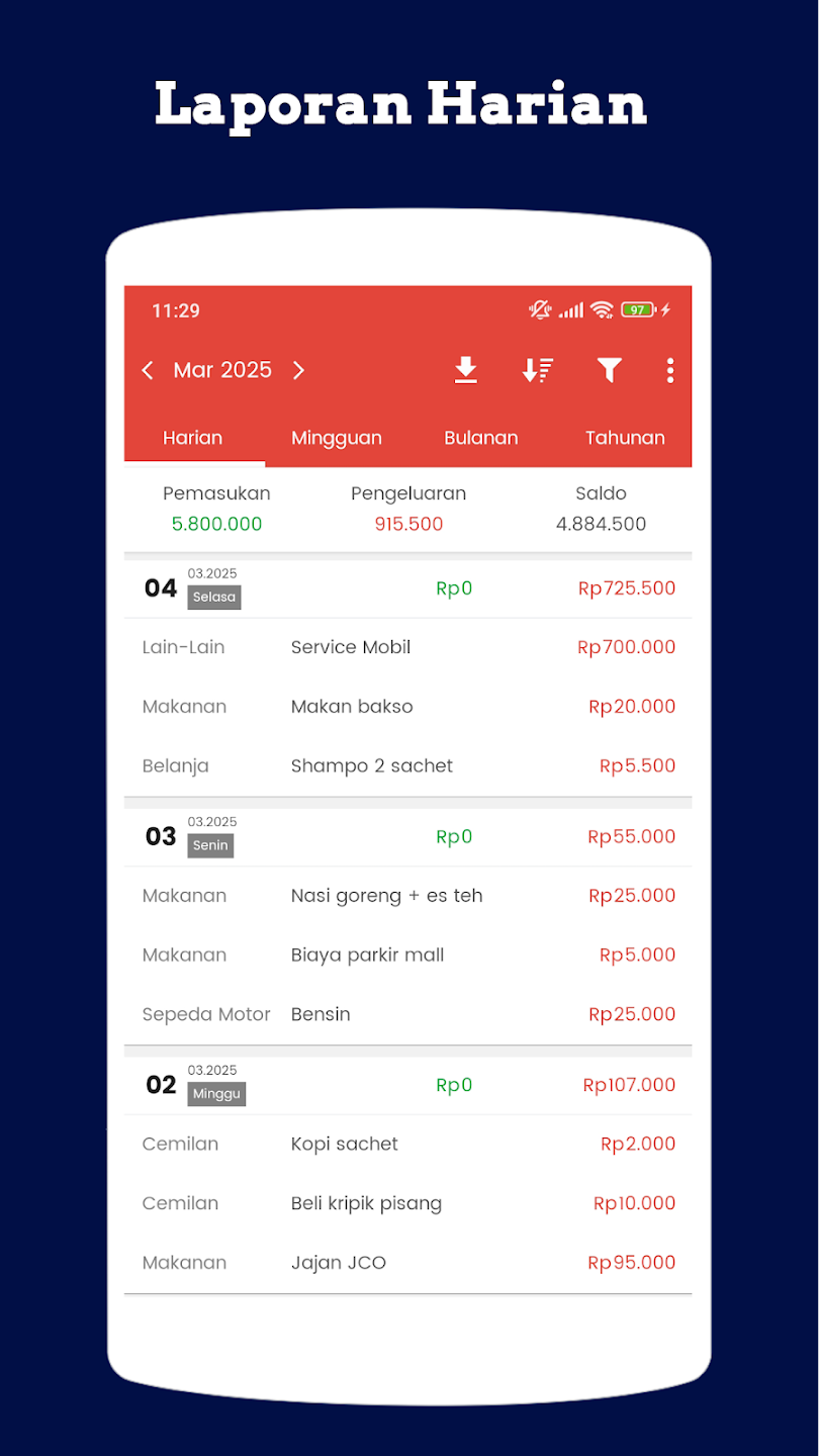 Screenshot Catatan Keuangan ke-3