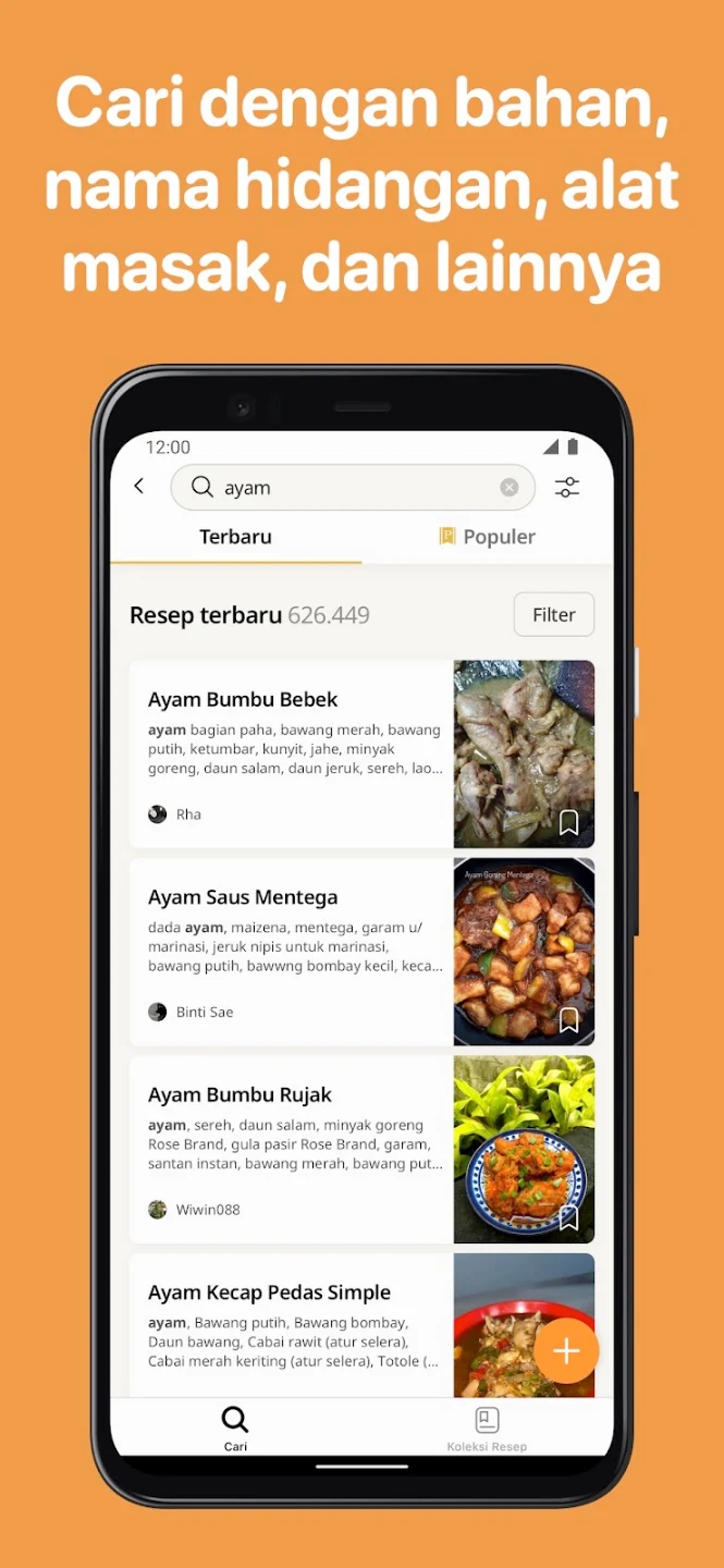 Screenshot Cookpad: Resep Masakan Harian ke-2