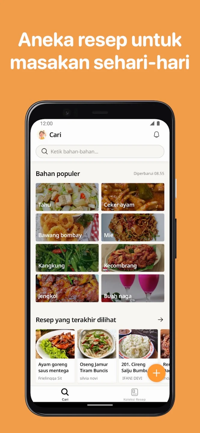 Screenshot Cookpad: Resep Masakan Harian ke-1