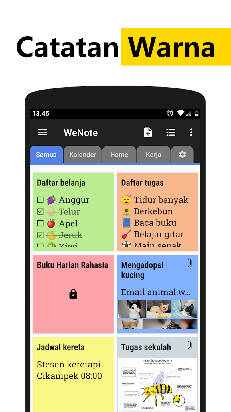 Screenshot WeNote: Catatan Note Pengingat ke-1