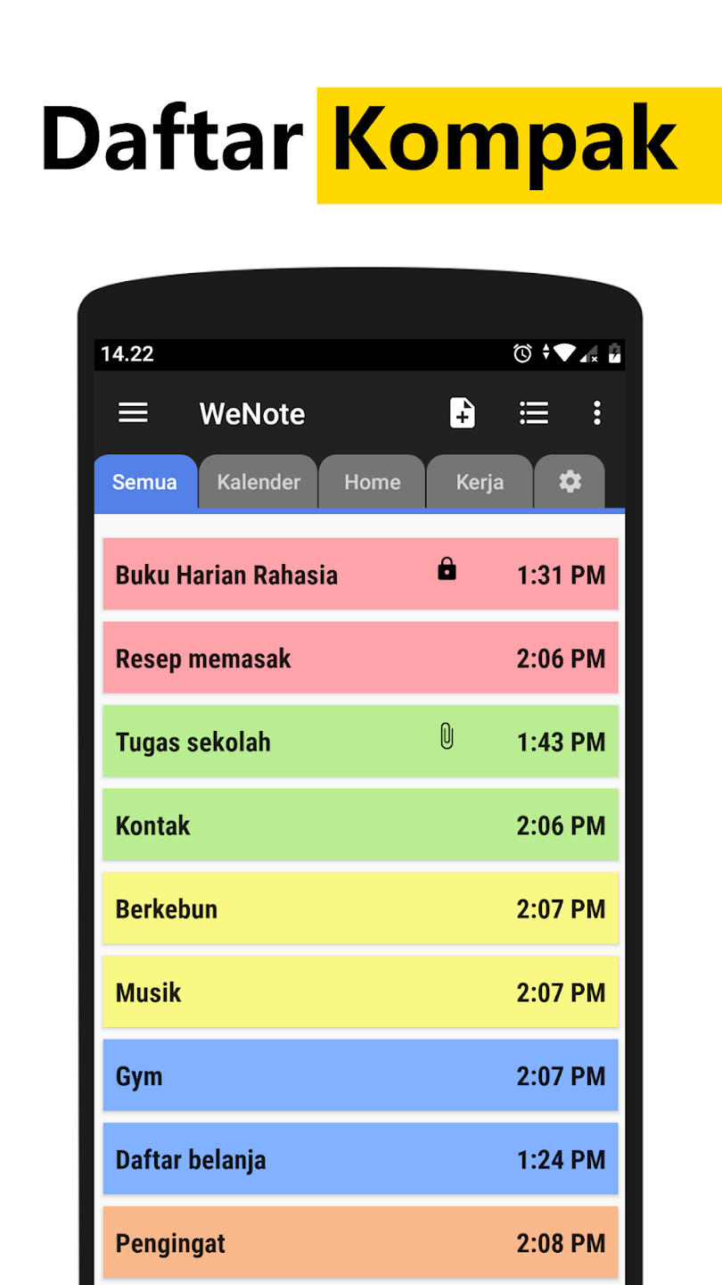 Screenshot WeNote: Catatan Note Pengingat ke-3
