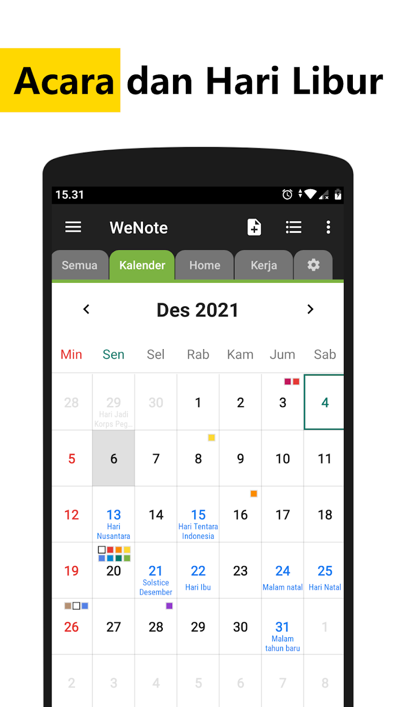 Screenshot WeNote: Catatan Note Pengingat ke-2